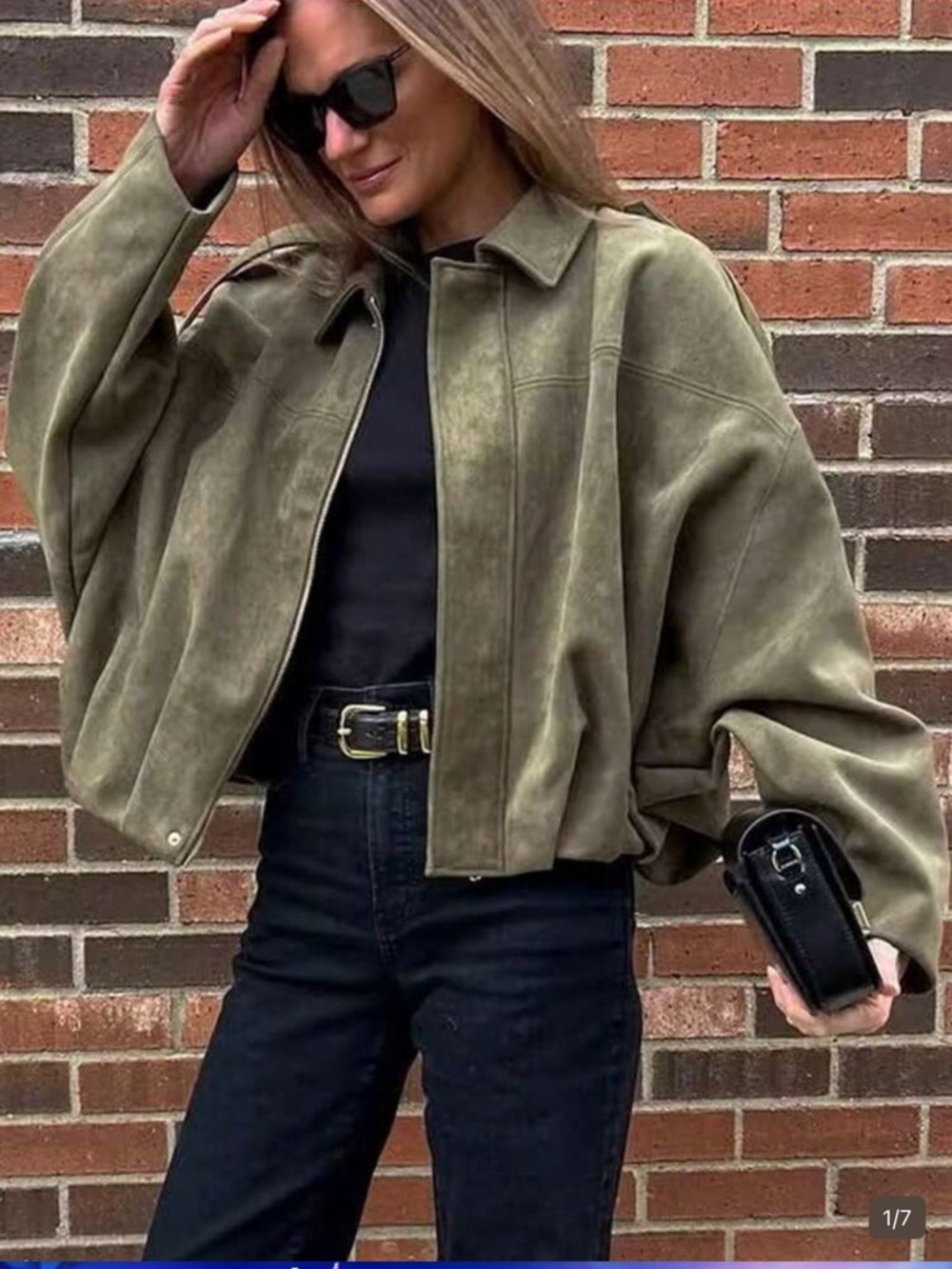SHEIN suede jacket